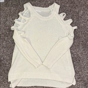 cream sweater